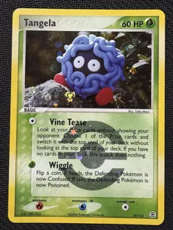 Pokemon Tangela EX FireRed & LeafGreen 30/112 Reverse Holo Pokeball LP+ NM Card - Image 1