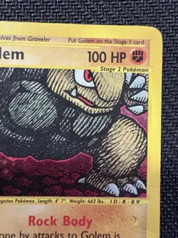 Pokemon TCG Golem Expedition 14/165 Holo E Reader Series 2002 WOTC HP Dmg Card - Image 3