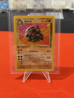 Pokemon TCG Fossil Golem 1st Edition Uncommon Card 36/62 - Image 1