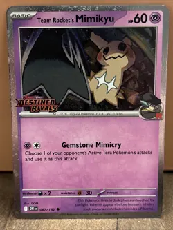 Team Rocket's Mimikyu (Prerelease) 087/182 Miscellaneous Cards & Products Holo - Image 1