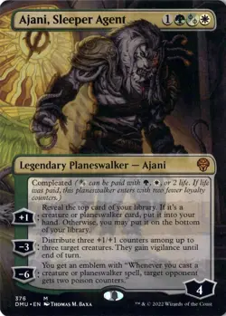 Ajani, Sleeper Agent NM/M* BORDERLESS Dominaria United ENGLISH 376 -UnltdCards - Image 1