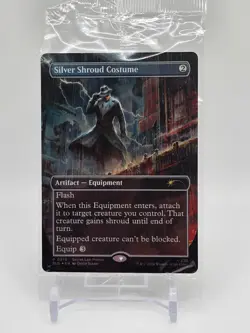 Silver Shroud Costume | MTG Secret Lair x Fallout #0915 Foil Promo SEALED - Image 2