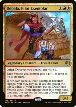 X 1 Depala, Pilot Exemplar NM Kaladesh 178 MTG Magic The Gathering - Image 1