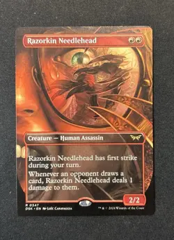 MTG - NM - Razorkin Needlehead (Borderless) - Duskmourn - #347 - Regular - Image 1