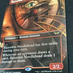 MTG - NM - Razorkin Needlehead (Borderless) - Duskmourn - #347 - Regular - Image 2