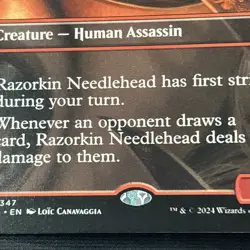 MTG - NM - Razorkin Needlehead (Borderless) - Duskmourn - #347 - Regular - Image 3
