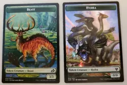 1x Beast // Hydra Token Commander 2020 Ikoria MTG Magic the Gathering NM - Image 1
