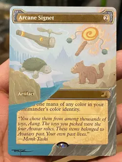 Arcane Signet Avatar: The Last Airbender Eternal Hand Painted Altered Art Tentz - Image 1