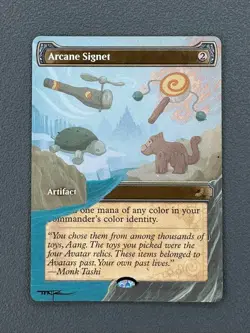 Arcane Signet Avatar: The Last Airbender Eternal Hand Painted Altered Art Tentz - Image 3