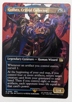 Golbez, Crystal Collector (395) Borderless, Final Fantasy FIN, Magic MtG Reg NM! - Image 1