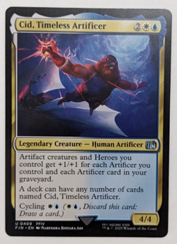 Cid, Timeless Artificer (409) Final Fantasy FIN, Magic MtG, FFIV, Regular - NM! - Image 1