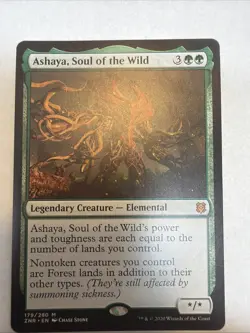 Magic The Gathering MTG ASHAYA, SOUL OF THE WILD Zendikar Rising NM Near Mint - Image 1