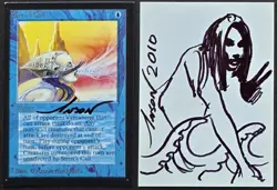 SKETCHED MtG Magic Anson Maddocks _ Beta CE _ Artist Proof _ SIREN'S CALL _1/50! - Image 1
