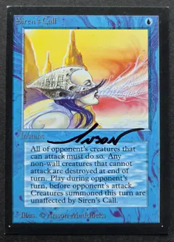 SKETCHED MtG Magic Anson Maddocks _ Beta CE _ Artist Proof _ SIREN'S CALL _1/50! - Image 3