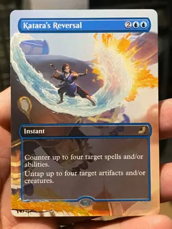 Katara's Reversal MTG Avatar: The Last Airbender Hand Painted Altered Art Tentz - Image 1