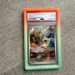 PSA 10 Pokemon TCG - Minun 194/182 - Paradox Rift - Illustration Rare - Gem Mint - Image 1