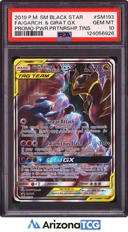 Pokemon 2019 Garchomp Giratina GX SM193 Sun & Moon Black Star Promo PSA 10 - Image 1