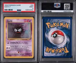 Pokemon TCG Base Set Gastly 50 PSA 9 - Image 1