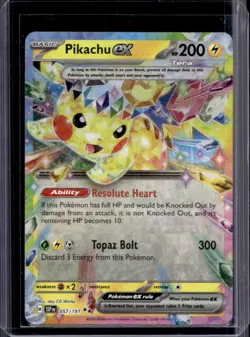 2024 Pokemon Surging Sparks Pikachu Ex #057/191 - Image 1