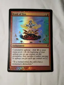 MTG FOIL Braid of Fire Coldsnap Magic the Gathering Magic TCG NM/M - Image 1
