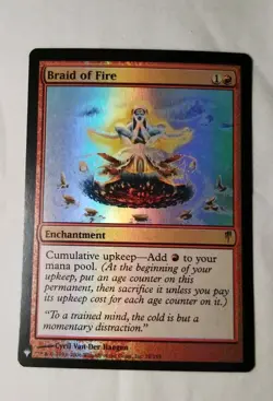 MTG FOIL Braid of Fire Coldsnap Magic the Gathering Magic TCG NM/M - Image 2