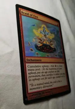 MTG FOIL Braid of Fire Coldsnap Magic the Gathering Magic TCG NM/M - Image 4