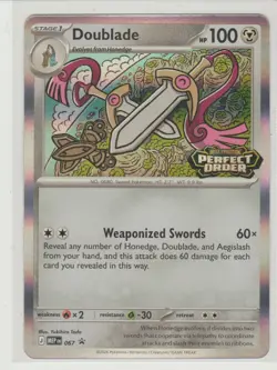 Doublade - Prerelease Promo Pokemon Card MEP 067 Perfect Order - Image 1