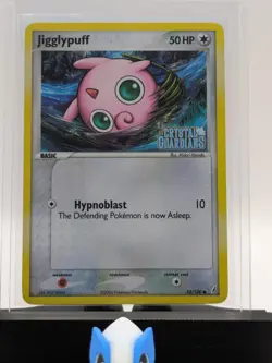 2006 Pokemon TCG Crystal Guardians Jigglypuff Stamped 53/100 Reverse Holo NM - Image 3