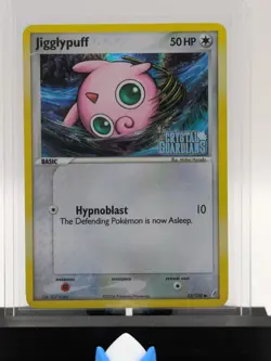 2006 Pokemon TCG Crystal Guardians Jigglypuff Stamped 53/100 Reverse Holo NM - Image 4