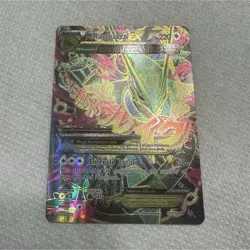 M Rayquaza EX Full Art Ultra Rare Holo Pokemon Card Roaring Skies 105/108 EX - Image 1