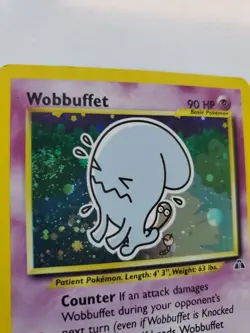Wobbuffet Neo Discovery Holo Pokemon Card Base WOTC LP - NM - Image 2