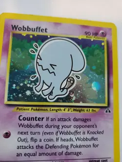 Wobbuffet Neo Discovery Holo Pokemon Card Base WOTC LP - NM - Image 3