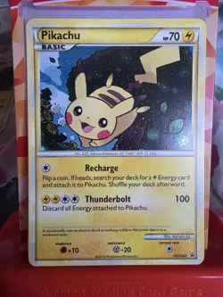 2010 Pokemon Pikachu #HGSS03 Black Star Promo - Image 1