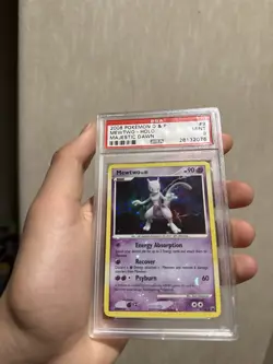 Mewtwo Holo 9/100 Diamond & Pearl Majestic Dawn PSA 9 ‼HOLO BLEED ERROR‼ - Image 3
