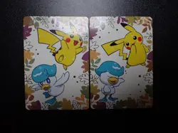 Pokemon Card Pronto Promo 2 SET Holo Pikachu Quaxly #5966 EX - Image 1