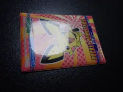 Pokemon Bandai Promo Waterproof Bathroom Menko Card Pichu #6126 PLAY - Image 2