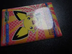 Pokemon Bandai Promo Waterproof Bathroom Menko Card Pichu #6126 PLAY - Image 3
