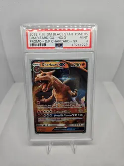 Charizard GX Holo Promo SM195 BLACK STAR Pokemon 2019 PSA 9 MINT - Image 1