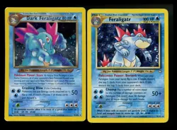 Dark Feraligatr Neo Destiny 2000 4/111 Genesis Holo Vintage Pokemon Card WOTC - Image 1