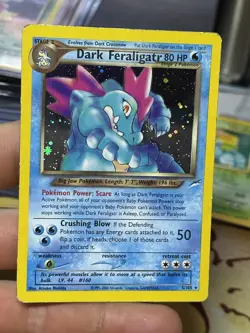 Dark Feraligatr Neo Destiny 2000 4/111 Genesis Holo Vintage Pokemon Card WOTC - Image 3
