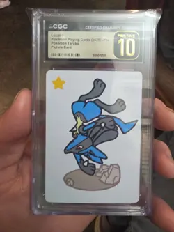 CGC PRISTINE 10 Lucario Taruka Card Game Pokemon Playing Cards Japan 2025 - Image 1