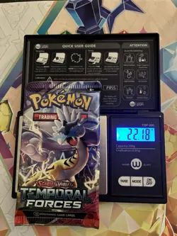 Heavy! 22.18g Pokemon Sealed Temporal Forces Booster Pack - Image 1