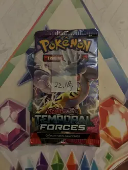 Heavy! 22.18g Pokemon Sealed Temporal Forces Booster Pack - Image 2