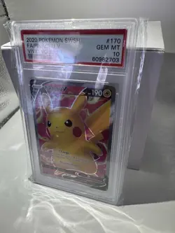 PSA 10 Pikachu V Full Art 170/185 Vivid Voltage GEM MINT Pokemon Card - Image 2