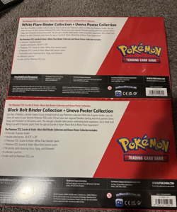 Pokemon 1 Black Bolt 1 White Flare Poster + Binder Collection Sams Club Lot of 2 - Image 2