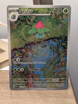 Pokemon Ivysaur Illustration Rare Full Art Holo 167/165 Scarlet & Violet 151 - Image 1