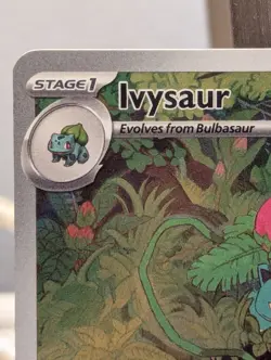 Pokemon Ivysaur Illustration Rare Full Art Holo 167/165 Scarlet & Violet 151 - Image 3