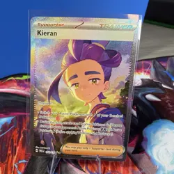 Pokemon Cards Kieran 174/131 Prismatic Evolutions Special Illustration Rare MINT - Image 1