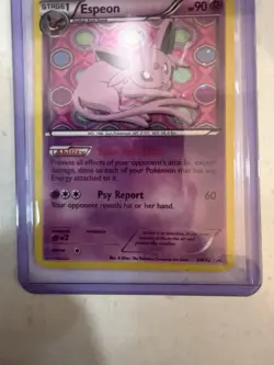 Pokemon Espeon BW92 BW Promo Black Star Holo Stage 1 HP 90 Psy Report - Image 3