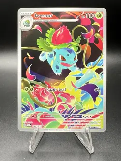 Pokemon TCG Ivysaur 134/132 Illustration Rare Holo Mega Evolution Base Set - Image 1